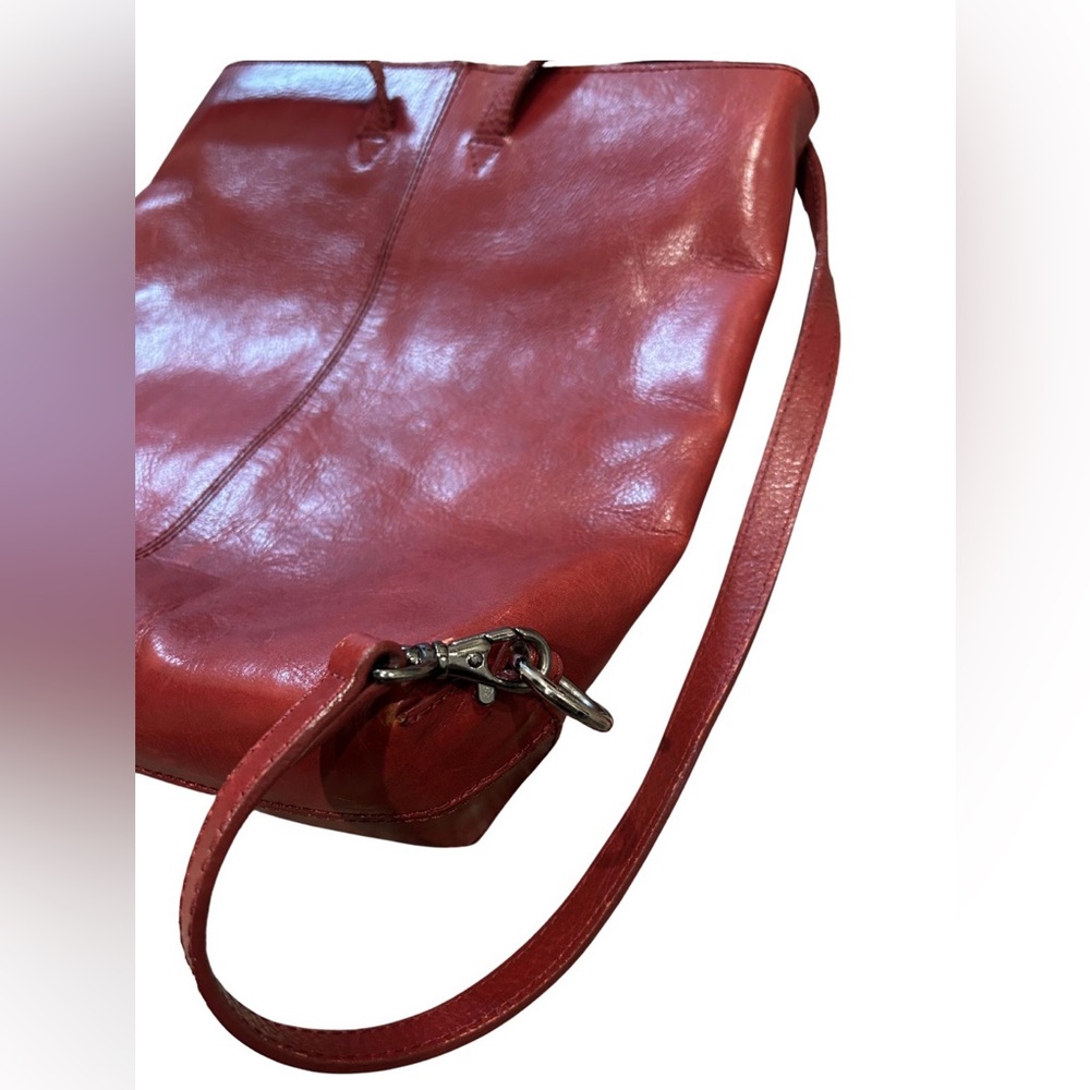 Vintage Ellington Red Leather Convertible Backpack Purse - Picture 6 of 10